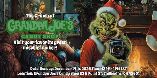 The Grinch at Grandpa Joe's Candy Shop