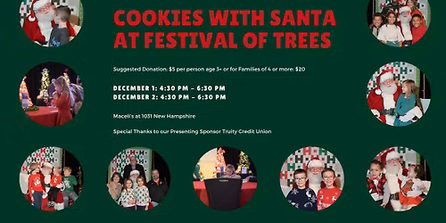 Cookies with Santa at Festival of Trees Presented by Truity Credit Union