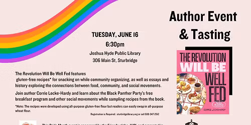 Cookbook Author Talk & Tasting