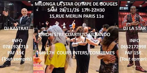 MILONGA LA STAR OLYMPE DE GOUGES