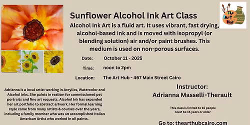 Sunflower Alcohol Ink