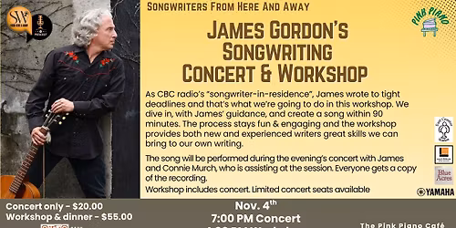 Jame Gordon Songwriting Workshop