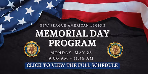 Memorial Day Ceremonies with The New Prague American Legion