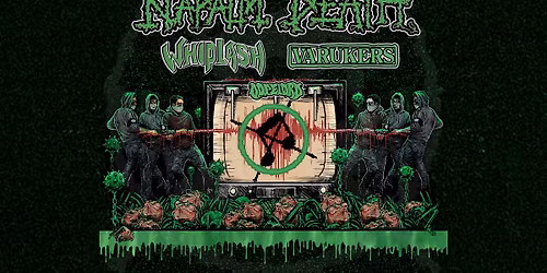 NAPALM DEATH + WHIPLASH + VARUKERS + DOPELORD @ Arena, Torquay | 28.02.26
