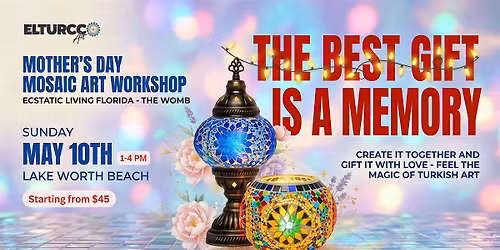 \u2728 Mothers Day Mosaic Lamp Workshop \u2728