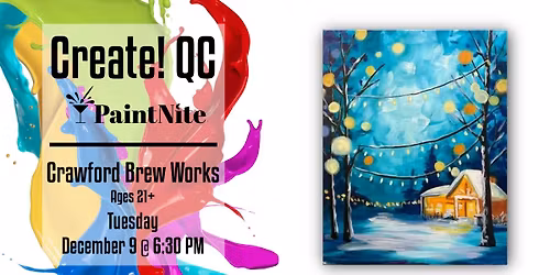 Paint Nite at Crawford Brew Works: Lit at the Lodge