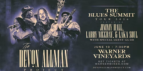 Devon Allman's Blues Summit at Warner Vineyards