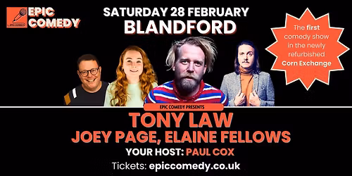 Tony Law comes to Blandford