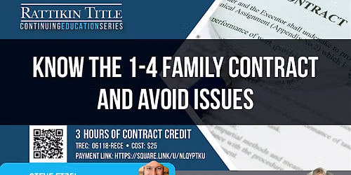 Know the 1-4 Family Contract and Avoid Issues