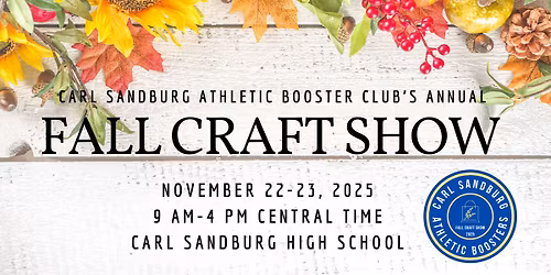 Carl Sandburg High School Annual Fall Craft Show