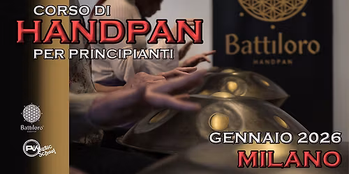 Corso di Handpan a Milano per principianti - programma Gennaio 2026