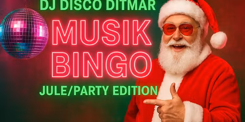 MusikBingo PARTY edition med juledrys - p\u00e5 Bryggeriet\ud83c\udf7b\ud83e\udd73\u2744\ufe0f\ud83e\udea9