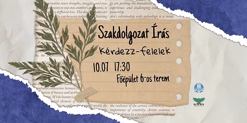 Szakdolgozat \u00cdr\u00e1s: k\u00e9rdezz-felelek
