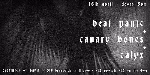 BEAT PANIC + CANARY BONES + CALYX