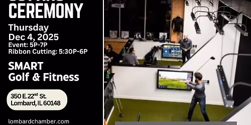 Ribbon Cutting Ceremony - SMART Golf & Fitness