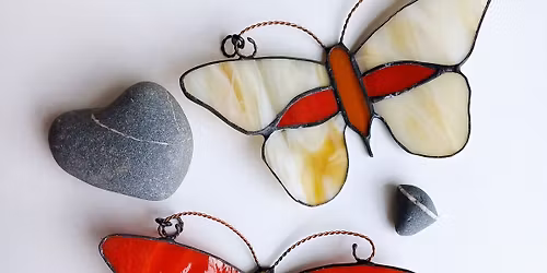Stained Glass Butterflies. 