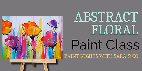 Abstract Floral Paint Night