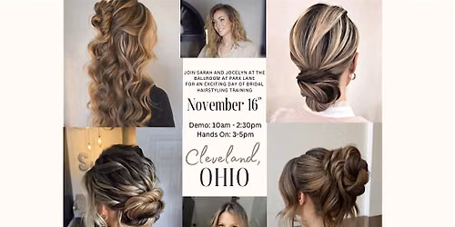 Bridal Hairstyling Masterclass with Sarah and Jocelyn
