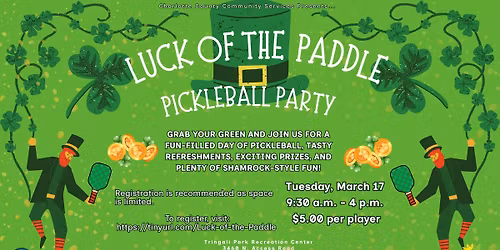 Luck of the Paddle: Pickleball Party