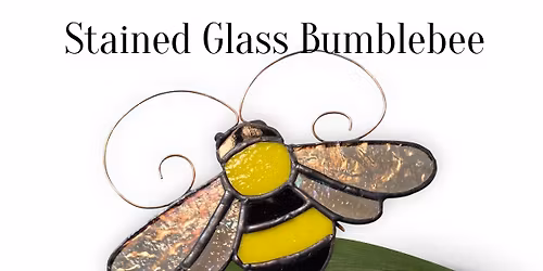 Stained Glass Bumblebee Plant Stake!