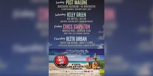 Parking Gulf Coast Jam - (Saturday) with Riley Green