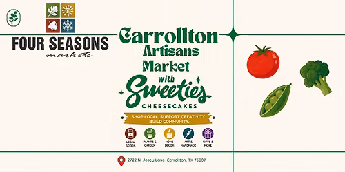 Sweetie's Cheesecakes will be at the Carrollton Farmers Market