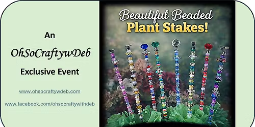 Make your own Beautiful Beaded Fairy Garden Plant Stakes!!