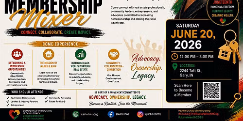 Juneteenth R.A.I.N Membership Mixer