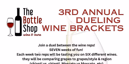 3rd Annual Wine Dueling Brackets Week 1