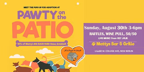 JR's Pups-N-Stuff Pawty on the Patio