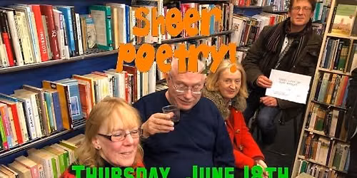 Sheer Poetry, Thursday 18th June!