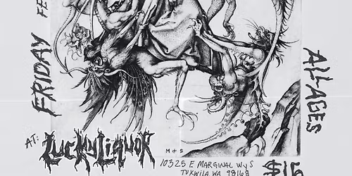 Hellslaught, Sydney Graves, Ursawrath @ Lucky Liquor ALL AGES