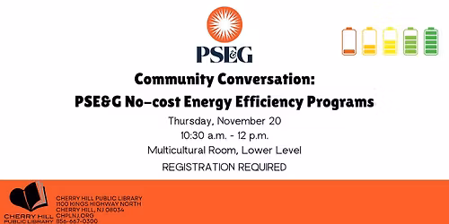 Community Conversation: PSE&G's No-cost Energy Efficiency Programs