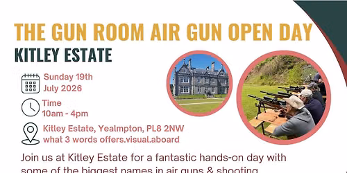 The Gun Room Air Gun Open Day - Sunday 19th July