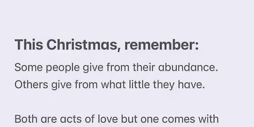 SHARING LOVE AT CHRISTMAS