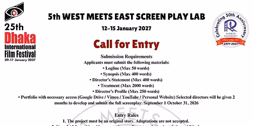 5th West Meets East Screenplay Lab 2027