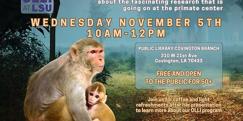 THIS TALK WILL BE LIMITED TO OLLI MEMBERS ONLY