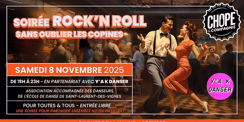 SOIR\u00c9E ROCK'N'ROLL \ud83c\udfb8 | Y'A K DANSER \/\/ Chope & Compagnie