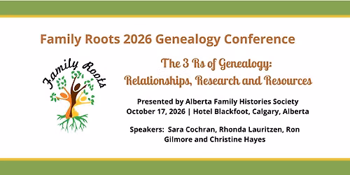 Family Roots 2026 Genealogy Conference