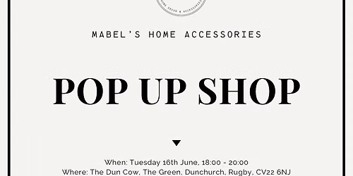 Pop Up Shop - The Dun Cow