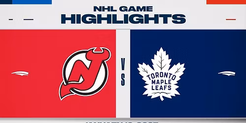 Toronto Maple Leafs vs. New Jersey Devils