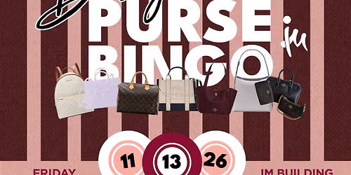 IM Fall Designer Purse Bingo