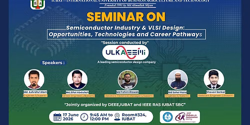 Seminar on\n\nSemiconductor Industry & VLSI Design: Opportunities, Technologies and Career Pathways