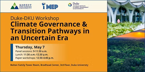 Climate Governance & Transition Pathways in an Uncertain Era