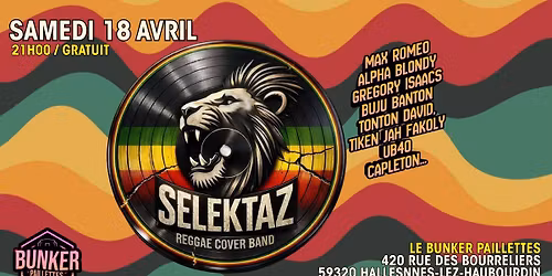 \u262e\ufe0e SELEKTAZ COVER BAND (LIVE) + DJ SET \u262e\ufe0e