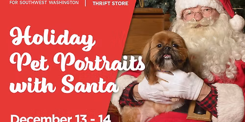 Holiday Pet Portraits with Santa