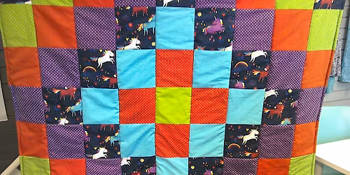 Beginner's Machine Patchwork \u2013 Lap \/ Cot Quilt