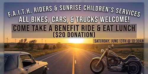 F.A.I.T.H. Riders benefit ride for Sunrise Children's Services