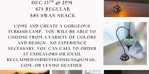 Turkish Lamp Workshop