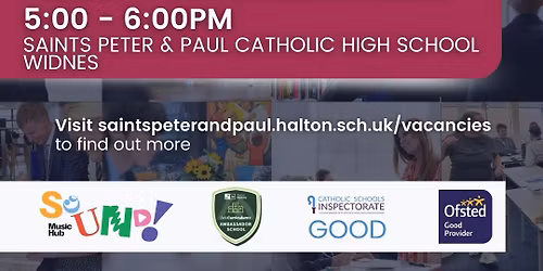 Saints Peter and Paul Recruitment Open Event | Associate Staff Roles available